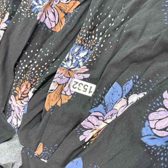 Free People Top Women Medium Lovely Day Tunic Floral Boho Whimsy Flowy Festival - Picture 10 of 10